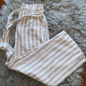 Striped flowy pants